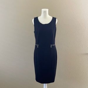 Black midi dress